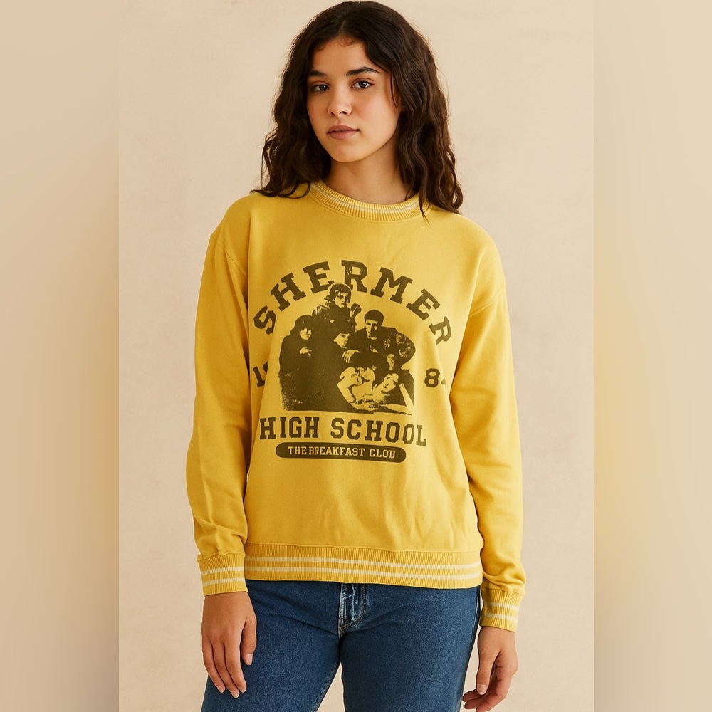 Ben Sherman Yellow Crew Neck Sweater